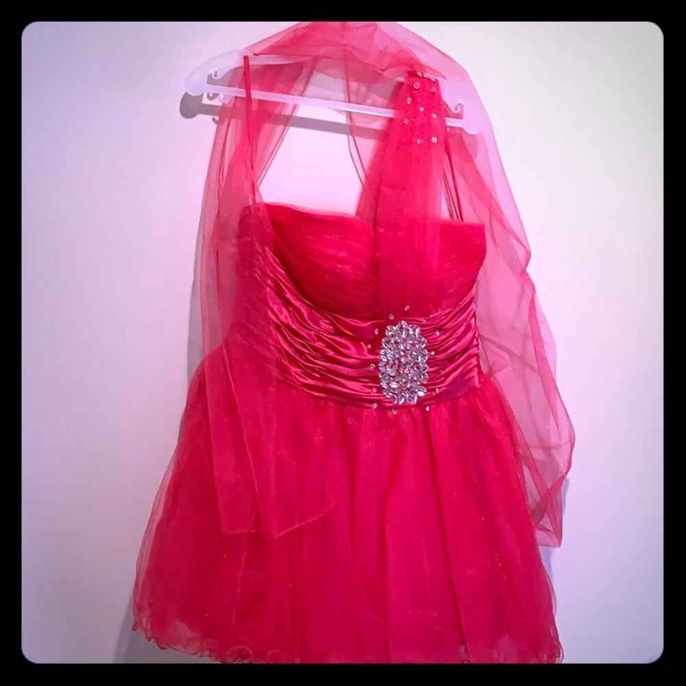 Dancing Queen USA Homecoming Prom Cocktail Dress Fuscia Pink